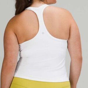 lululemon athletica White Nulu Racerback Tank